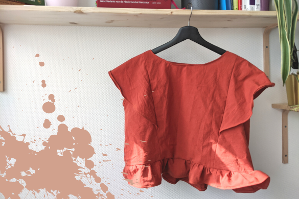 crop top maken van resten stof