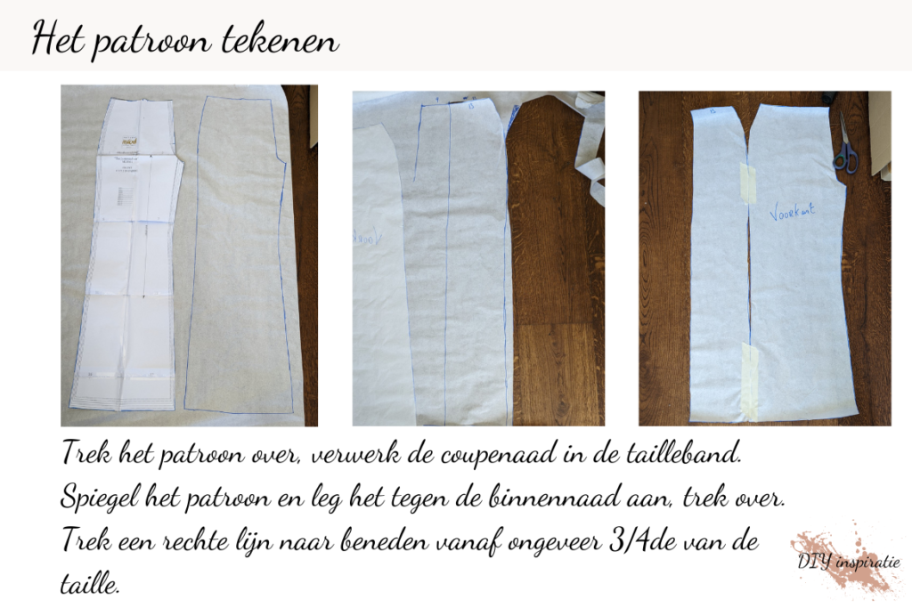 Wikkelbroek naaien: het patroon